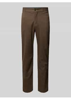 Spodnie o kroju regular fit ze szlufkami na pasek ze sklepu Peek&Cloppenburg  w kategorii Spodnie męskie - zdjęcie 177858596
