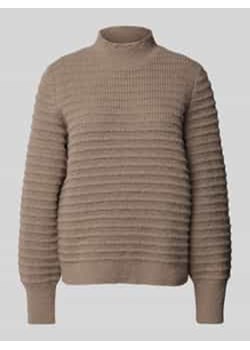 Sweter z dzianiny ze stójką model ‘TERRA’ ze sklepu Peek&Cloppenburg  w kategorii Swetry damskie - zdjęcie 177858847