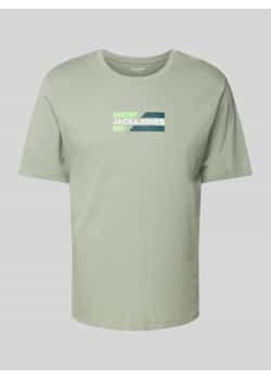 T-shirt z nadrukiem z logo model ‘CORP’ ze sklepu Peek&Cloppenburg  w kategorii T-shirty męskie - zdjęcie 177859057