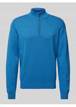 Sweter z dzianiny z kołnierzem ze sklepu Peek&Cloppenburg  w kategorii Swetry męskie - zdjęcie 177859946