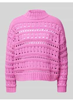 Sweter z ażurowym wzorem model ‘LEAH’ ze sklepu Peek&Cloppenburg  w kategorii Swetry damskie - zdjęcie 177862058