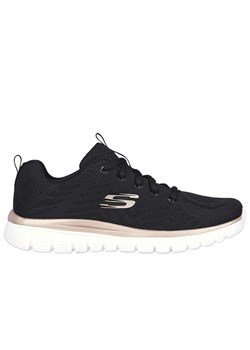 Buty Skechers Graceful Get Connected 12615BKGD - czarne ze sklepu streetstyle24.pl w kategorii Buty sportowe damskie - zdjęcie 177862206
