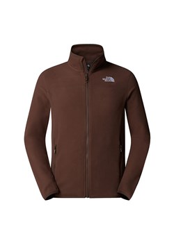 Bluza The North Face 100 Glacier Full-Zip Fleece 0A855X1OI1 - brązowa ze sklepu streetstyle24.pl w kategorii Bluzy męskie - zdjęcie 177862369