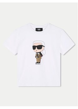 Karl Lagerfeld Kids T-Shirt Z30241 D Biały Regular Fit ze sklepu MODIVO w kategorii T-shirty chłopięce - zdjęcie 177865036