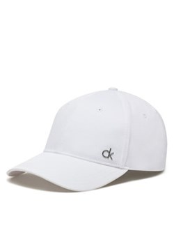 Calvin Klein Czapka z daszkiem Ck Metal Cotton Cap K60K613102 Biały ze sklepu MODIVO w kategorii Czapki z daszkiem damskie - zdjęcie 177866438