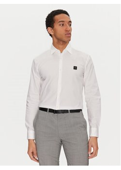 HUGO Koszula Ermo 50505315 Biały Slim Fit ze sklepu MODIVO w kategorii Koszule męskie - zdjęcie 177866488