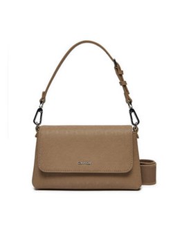 Calvin Klein Torebka Ck Must Dbl Strap Mini Bag_Mono K60K613088 Brązowy ze sklepu MODIVO w kategorii Torebki damskie - zdjęcie 177872509