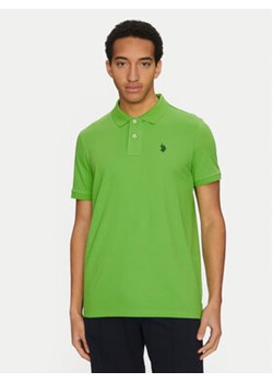 U.S. Polo Assn. Polo MUP3637 Zielony Regular Fit ze sklepu MODIVO w kategorii T-shirty męskie - zdjęcie 177875049