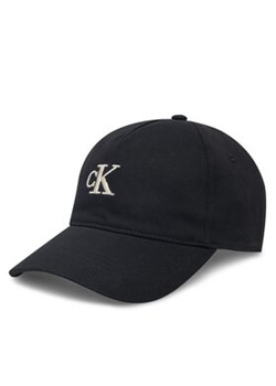 Calvin Klein Jeans Czapka z daszkiem Embroidered Monogram Cap LV04K5024G Czarny ze sklepu MODIVO w kategorii Czapki z daszkiem damskie - zdjęcie 177875689