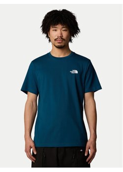 The North Face T-Shirt Simple Dome NF0A87NG Granatowy Regular Fit ze sklepu MODIVO w kategorii T-shirty męskie - zdjęcie 177875725