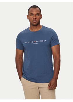 Tommy Hilfiger T-Shirt Logo MW0MW11797 Niebieski Regular Fit ze sklepu MODIVO w kategorii T-shirty męskie - zdjęcie 177879386