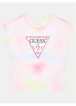 Guess T-Shirt K4YI09 K6YW3 Kolorowy Boxy Fit ze sklepu MODIVO w kategorii Bluzki dziewczęce - zdjęcie 177880948