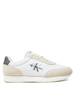 Calvin Klein Jeans Sneakersy Retro Runner Su-Ny Mono YM0YM00804 Biały ze sklepu MODIVO w kategorii Buty sportowe męskie - zdjęcie 177881088