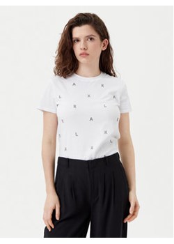 KARL LAGERFELD T-Shirt A1W17078 Biały Regular Fit ze sklepu MODIVO w kategorii Bluzki damskie - zdjęcie 177883588