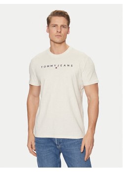 Tommy Jeans T-Shirt Linear Logo DM0DM20744 Beżowy Regular Fit ze sklepu MODIVO w kategorii T-shirty męskie - zdjęcie 177884498