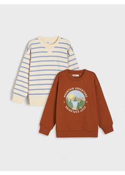 Sinsay - Bluza 2 pack - brązowy ze sklepu Sinsay w kategorii Bluzy dziewczęce - zdjęcie 177888428