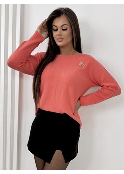 sweter areta koralowy one size ze sklepu UBRA w kategorii Swetry damskie - zdjęcie 177889198