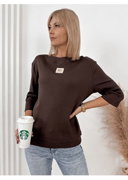 bluzka lastero brązowa one size ze sklepu UBRA w kategorii Bluzki damskie - zdjęcie 177891805