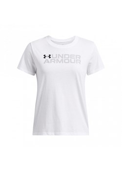 Damski t-shirt z nadrukiem Under Armour UA Big Logo Pack Short Sleeve -biały ze sklepu Sportstylestory.com w kategorii Bluzki damskie - zdjęcie 177893215
