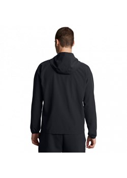 Męska kurtka wiatrówka Under Armour UA Stretch Woven Windbreaker - czarna ze sklepu Sportstylestory.com w kategorii Kurtki męskie - zdjęcie 177894776