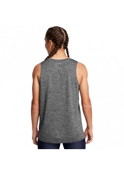 Damski top treningowy Under Armour Tech Tank Twist - szary ze sklepu Sportstylestory.com w kategorii Bluzki damskie - zdjęcie 177894816