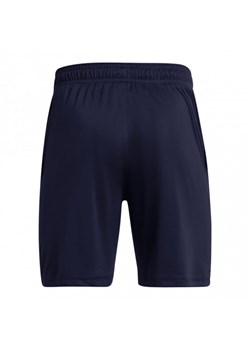 Chłopięce spodenki treningowe Under Armour UA Tech Logo Shorts - granatowe ze sklepu Sportstylestory.com w kategorii Spodenki chłopięce - zdjęcie 177894965