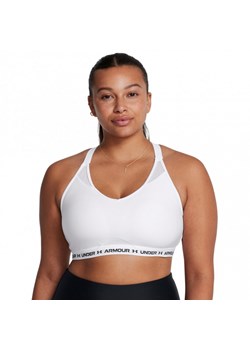 Biustonosz treningowy Under Armour UA Crossback Low Bra - biały ze sklepu Sportstylestory.com w kategorii Biustonosze - zdjęcie 177895556