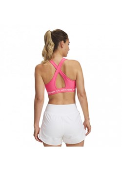 Biustonosz treningowy Under Armour Crossback Mid Bra - różowy ze sklepu Sportstylestory.com w kategorii Biustonosze - zdjęcie 177895628