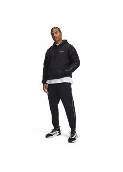 Męskie spodnie dresowe joggery Under Armour Project Rock Icon Flc Jogger - czarne ze sklepu Sportstylestory.com w kategorii Spodnie męskie - zdjęcie 177895907