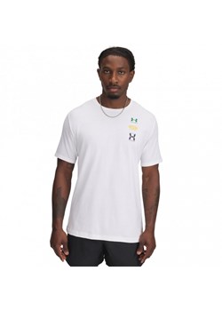 Męski t-shirt z nadrukiem Under Armour UA Evol Logo - biały ze sklepu Sportstylestory.com w kategorii T-shirty męskie - zdjęcie 177895975