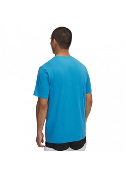 Męski t-shirt z nadrukiem Under Armour UA Hoops Net - niebieski ze sklepu Sportstylestory.com w kategorii T-shirty męskie - zdjęcie 177895985
