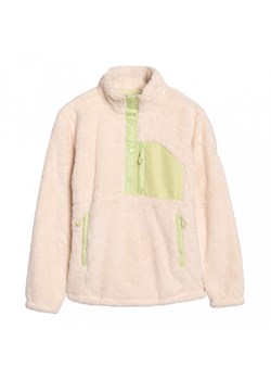 Damska bluza polarowa sherpa Roxy Alabama - beżowa ze sklepu Sportstylestory.com w kategorii Bluzy damskie - zdjęcie 177896027