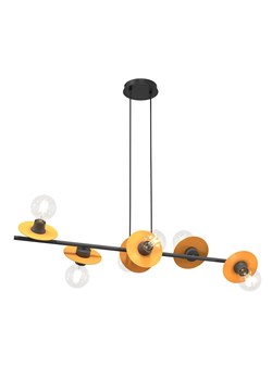 Nowoczesna czarno-pomarańczowa lampa wisząca - D159 R1-A27 ze sklepu Edinos.pl w kategorii Lampy wiszące - zdjęcie 177898407