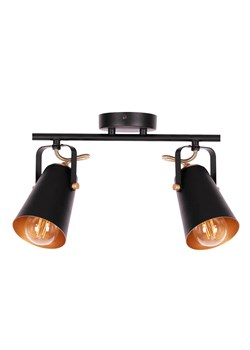 Czarna industrialna lampa sufitowa z 2 reflektorami - A775 B1-H88 ze sklepu Edinos.pl w kategorii Lampy podłogowe - zdjęcie 177898718