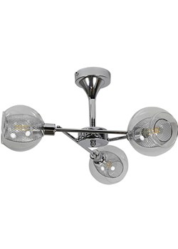 Srebrna lampa wisząca z 3 punktami światła - 3X D279 Esman ze sklepu Edinos.pl w kategorii Lampy wiszące - zdjęcie 177898789