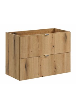 Szafka pod umywalkę z szufladami w kolorze dąb - Dafo 11X 80 cm ze sklepu Edinos.pl w kategorii Szafki i regały łazienkowe - zdjęcie 177898799