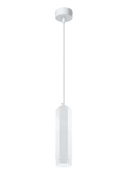 Biała nowoczesna lampa wisząca tuba - D258 Elvon ze sklepu Edinos.pl w kategorii Lampy wiszące - zdjęcie 177898875
