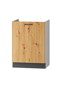 Szafka zlewozmywakowa do kuchni dąb artisan - Dantis 12X 60cm ze sklepu Edinos.pl w kategorii Meble kuchenne - zdjęcie 177899388