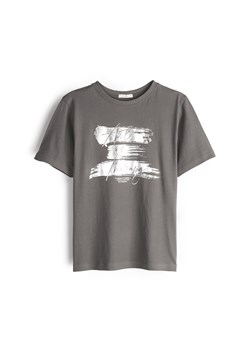 GATE Bawełniana koszulka z nadrukiem 34 ze sklepu gateshop w kategorii Bluzki damskie - zdjęcie 177903636