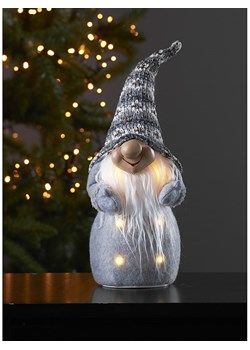 STAR Trading Figurka dekoracyjna LED &quot;Joylight&quot; w kolorze szarym - wys. 40 x Ø 12 cm ze sklepu Limango Polska w kategorii Dekoracje bożonarodzeniowe - zdjęcie 177907067