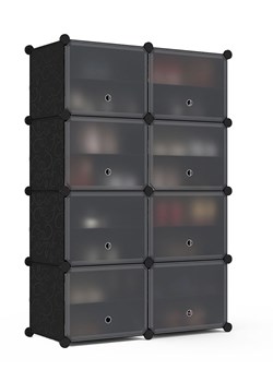 IDOMYA Essentials Szafka w kolorze czarnym na buty - 83 x 122 x 32 cm ze sklepu Limango Polska w kategorii Szafy - zdjęcie 177907516