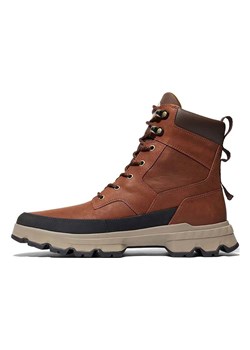 Timberland Skórzane kozaki zimowe &quot;TBL Orig Ultra&quot; w kolorze ciemnobrązowym ze sklepu Limango Polska w kategorii Buty zimowe męskie - zdjęcie 177909058