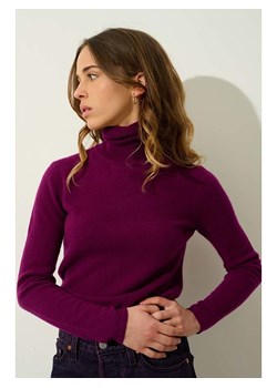 AUTHENTIC CASHMERE Kaszmirowy golf &quot;Bise&quot; w kolorze fioletowym ze sklepu Limango Polska w kategorii Swetry damskie - zdjęcie 177909577