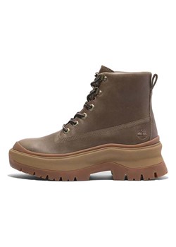 Timberland Skórzane kozaki zimowe &quot;Roxie Lane&quot; w kolorze ciemnobrązowym ze sklepu Limango Polska w kategorii Śniegowce damskie - zdjęcie 177909905