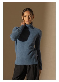 Perfect Cashmere Kaszmirowy golf w kolorze niebieskim ze sklepu Limango Polska w kategorii Swetry damskie - zdjęcie 177909919