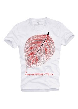 T-shirt męski UNDERWORLD Leaf biały ze sklepu morillo w kategorii T-shirty męskie - zdjęcie 177911566