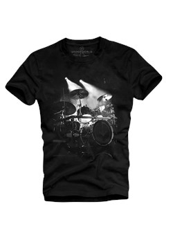 T-shirt męski UNDERWORLD Drums czarny ze sklepu morillo w kategorii T-shirty męskie - zdjęcie 177912216