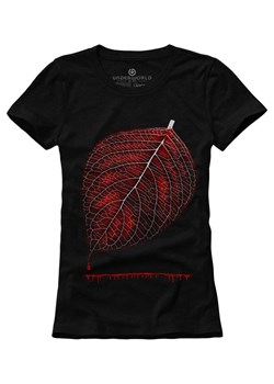 T-shirt damski UNDERWORLD Leaf czarny ze sklepu morillo w kategorii Bluzki damskie - zdjęcie 177912376