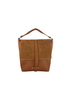 Torba skórzana Shopper bag A4 - Brązowa jasna ze sklepu Barberinis w kategorii Torby Shopper bag - zdjęcie 177917089