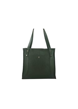 Torebka skórzana na ramię damska - Zielona ciemna ze sklepu Barberinis w kategorii Torby Shopper bag - zdjęcie 177920407